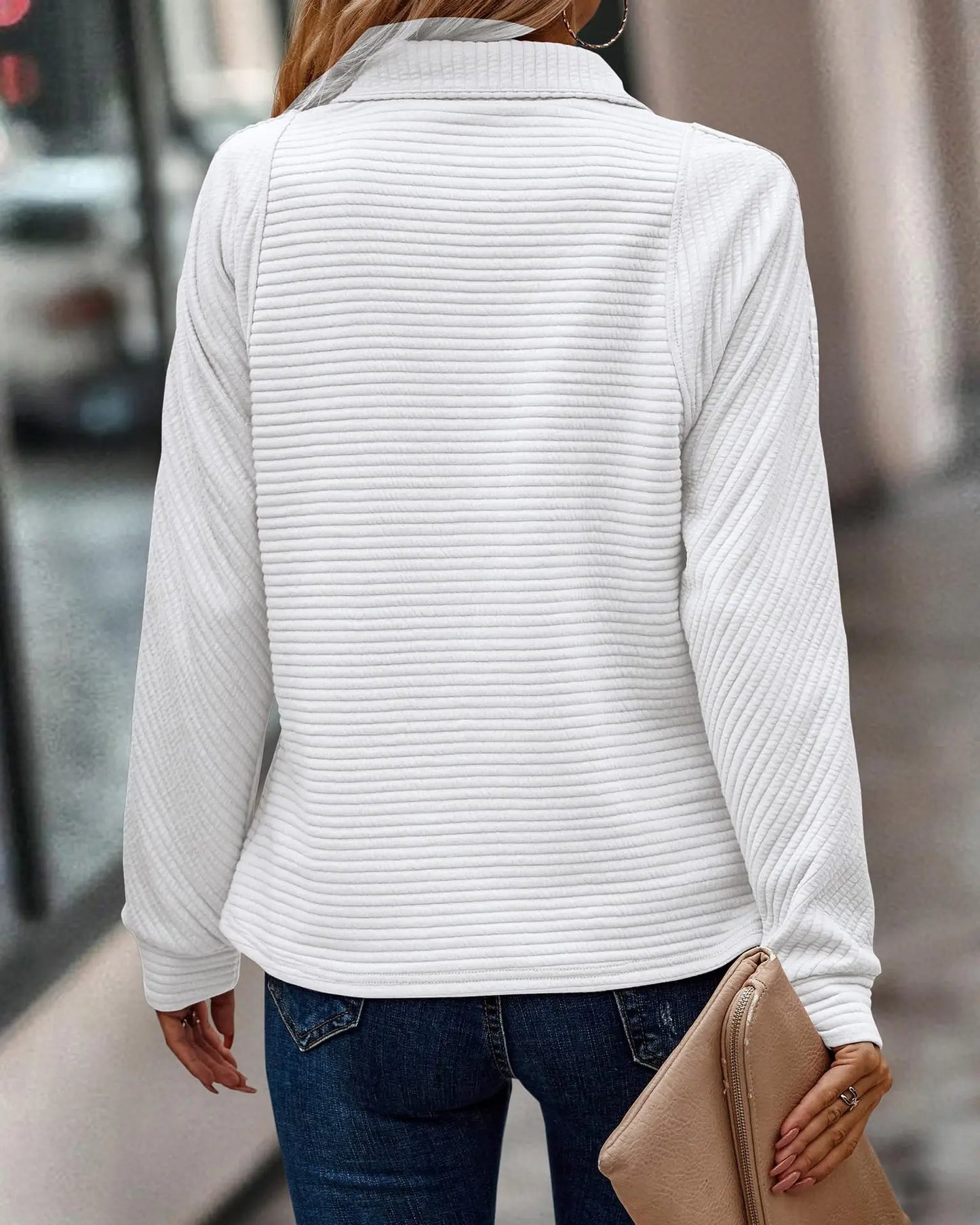 Elise™ | Elegant V-Neck Sweater