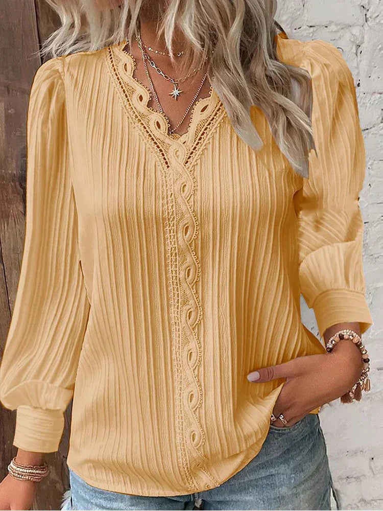 Emma | Blouse with Lace Details