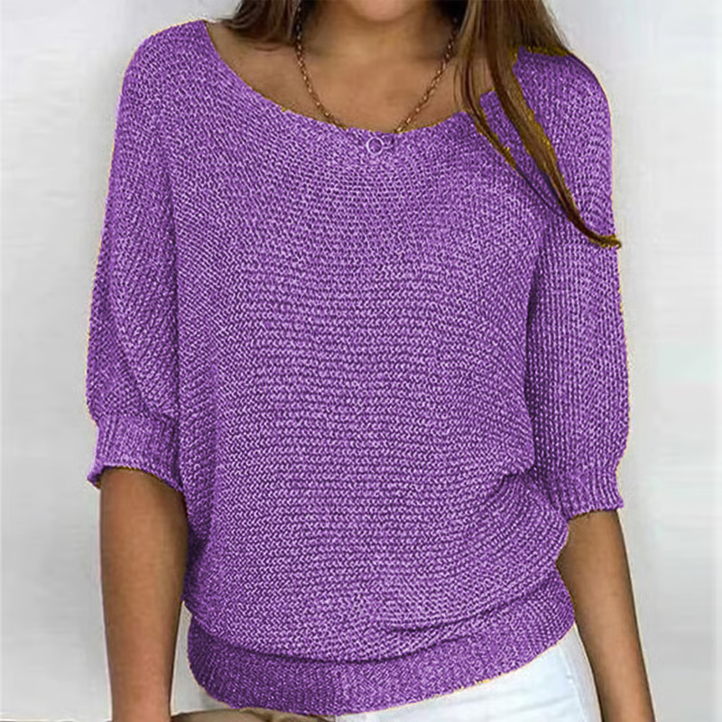 Kyla | Light Summer Sweater with 3/4 Sleeves – Comfort & Casual Elegance
