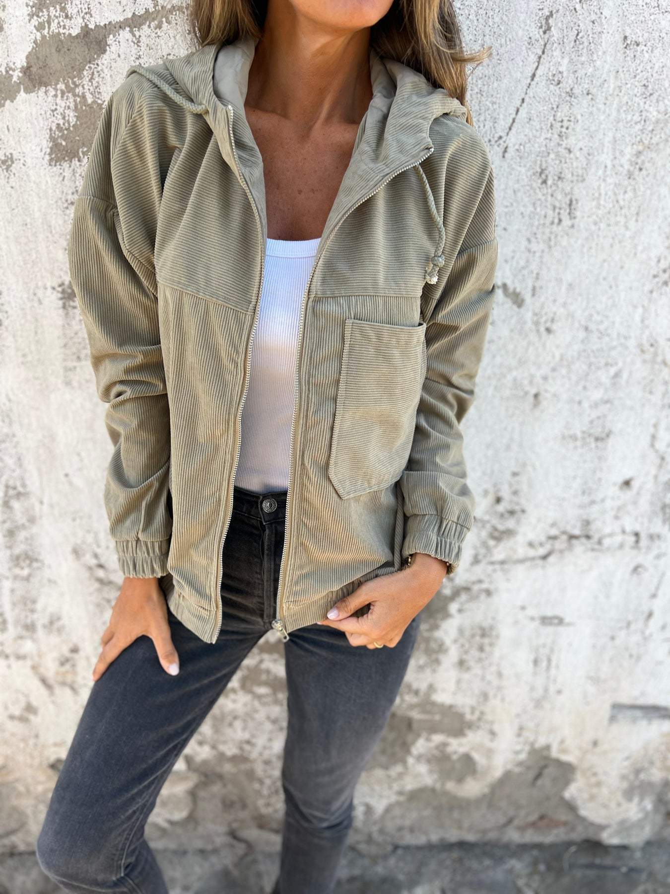 Ariellee™ - Casual Hoodie Jacket with Zipper