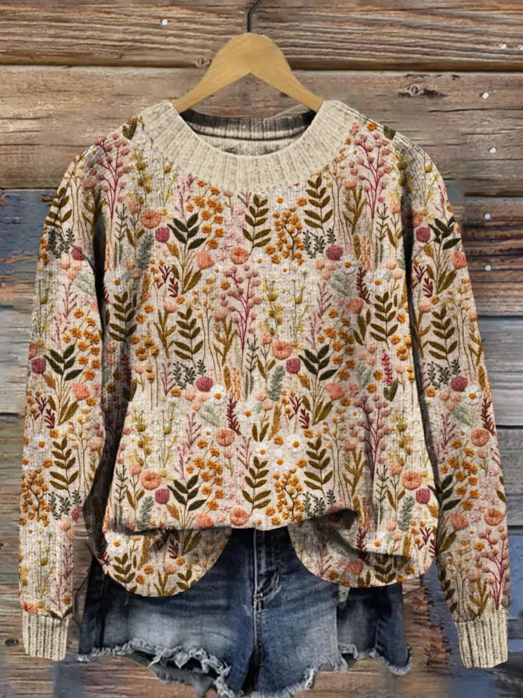 Nova™ | Comfortable sweater with floral print