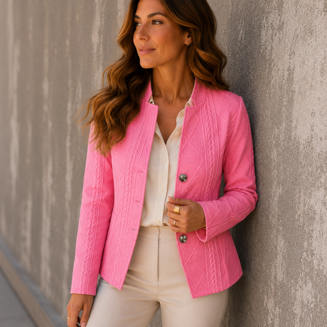 AUDREY | TEXTURED KNIT BLAZER