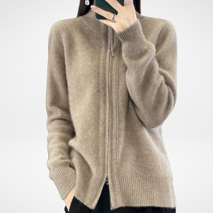 Lisa | Cashmere Zipper Vest