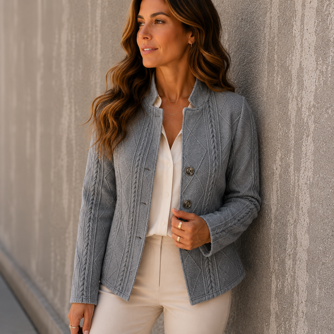 AUDREY | TEXTURED KNIT BLAZER