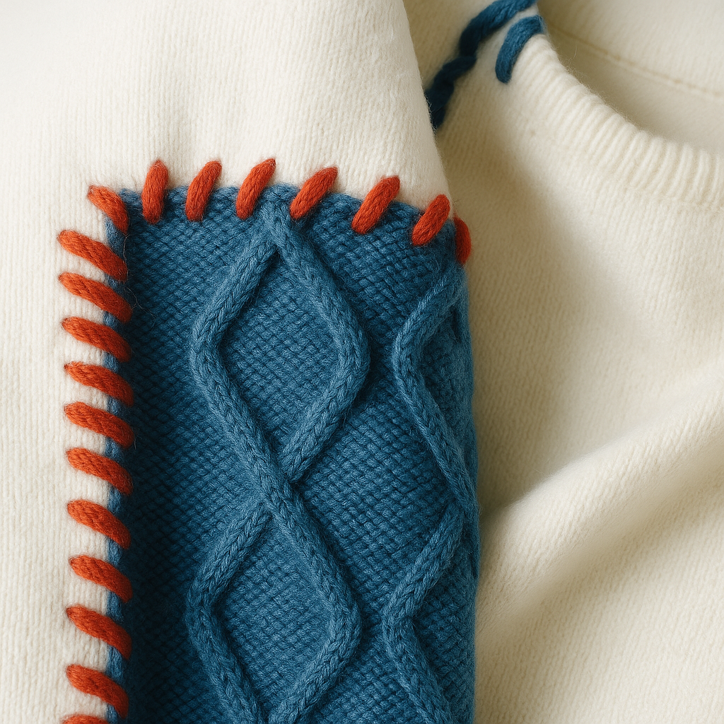 FRESH LABEL | Arty Patch Sweater