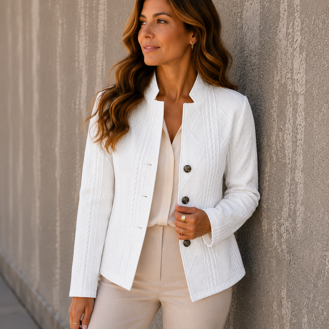 AUDREY | TEXTURED KNIT BLAZER