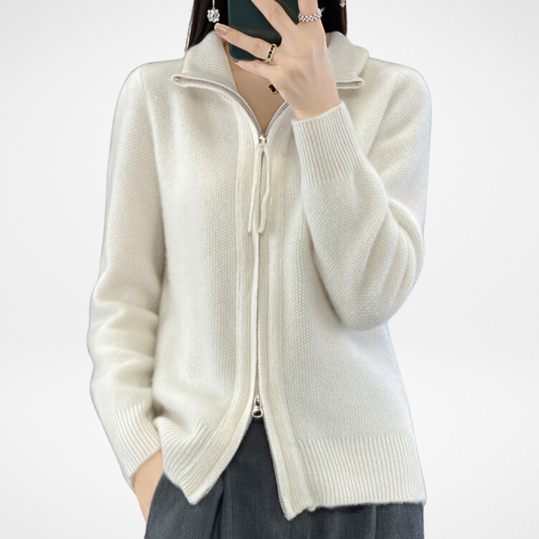 Lisa | Cashmere Zipper Vest