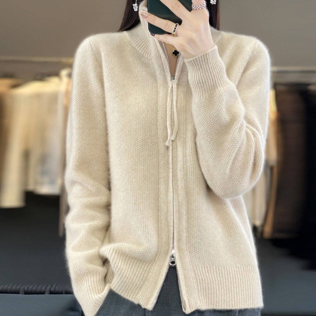 Lisa | Cashmere Zipper Vest