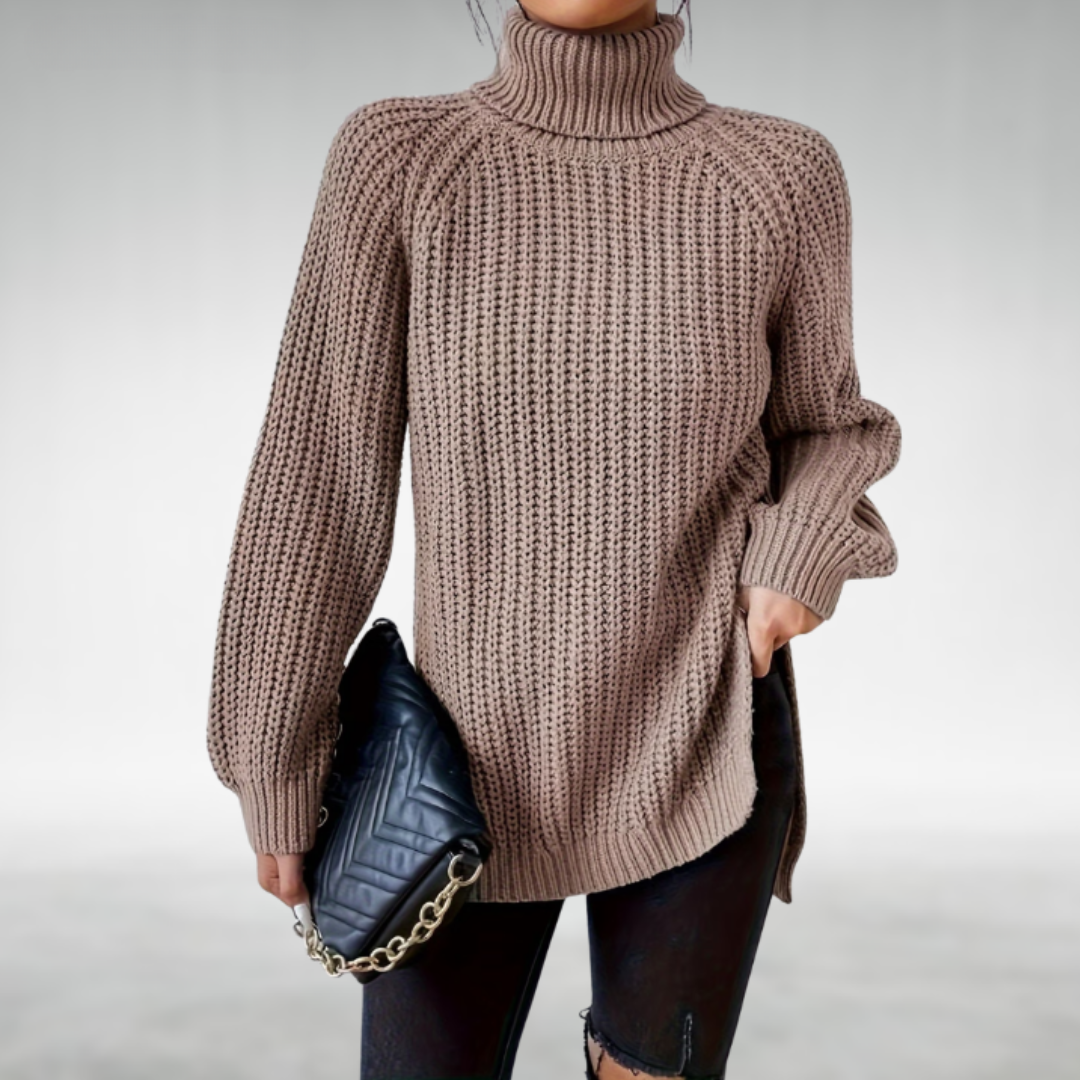 Melena™ Soft Knit Turtleneck Sweater