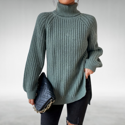 Melena™ Soft Knit Turtleneck Sweater