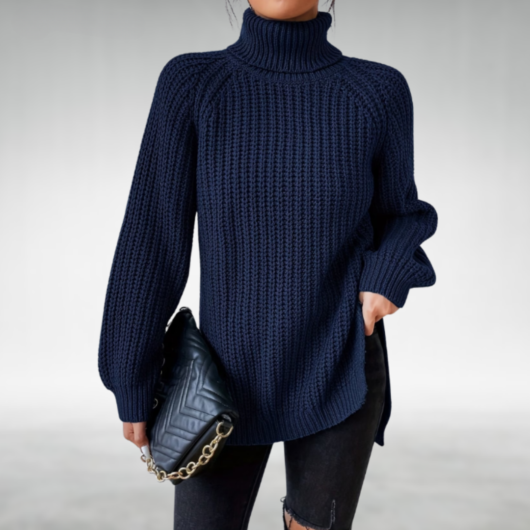 Melena™ Soft Knit Turtleneck Sweater