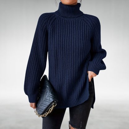Melena™ Soft Knit Turtleneck Sweater