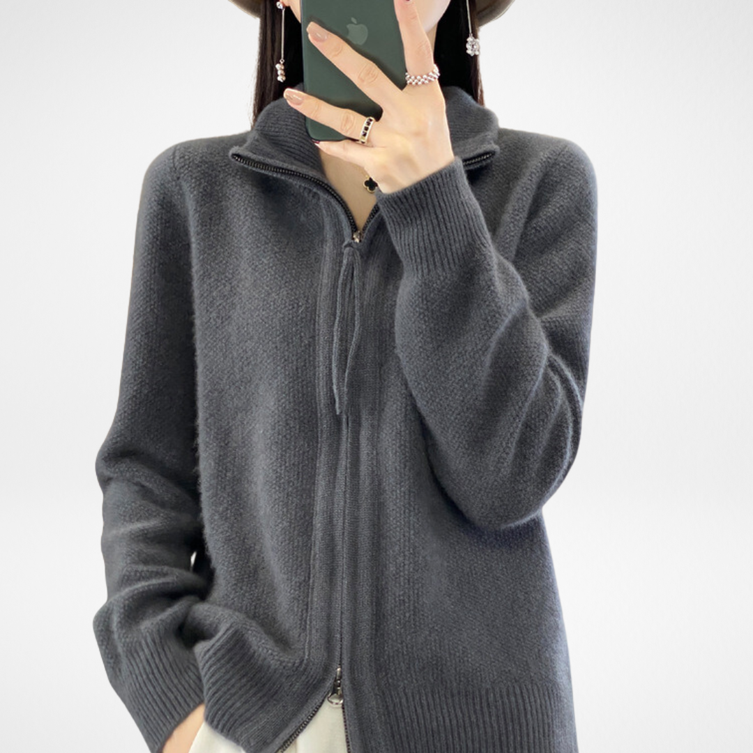 Lisa | Cashmere Zipper Vest
