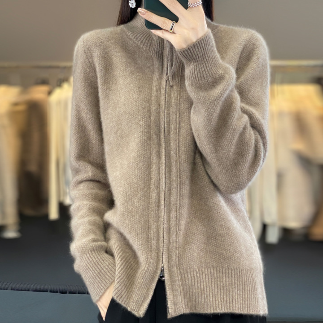 Lisa | Cashmere Zipper Vest