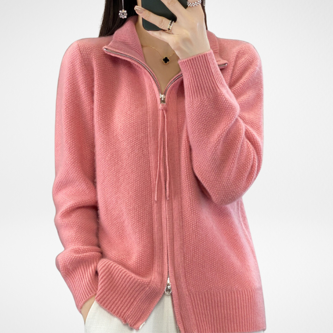 Lisa | Cashmere Zipper Vest