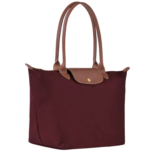 Élodie | Foldable Large Tote, Burgundy