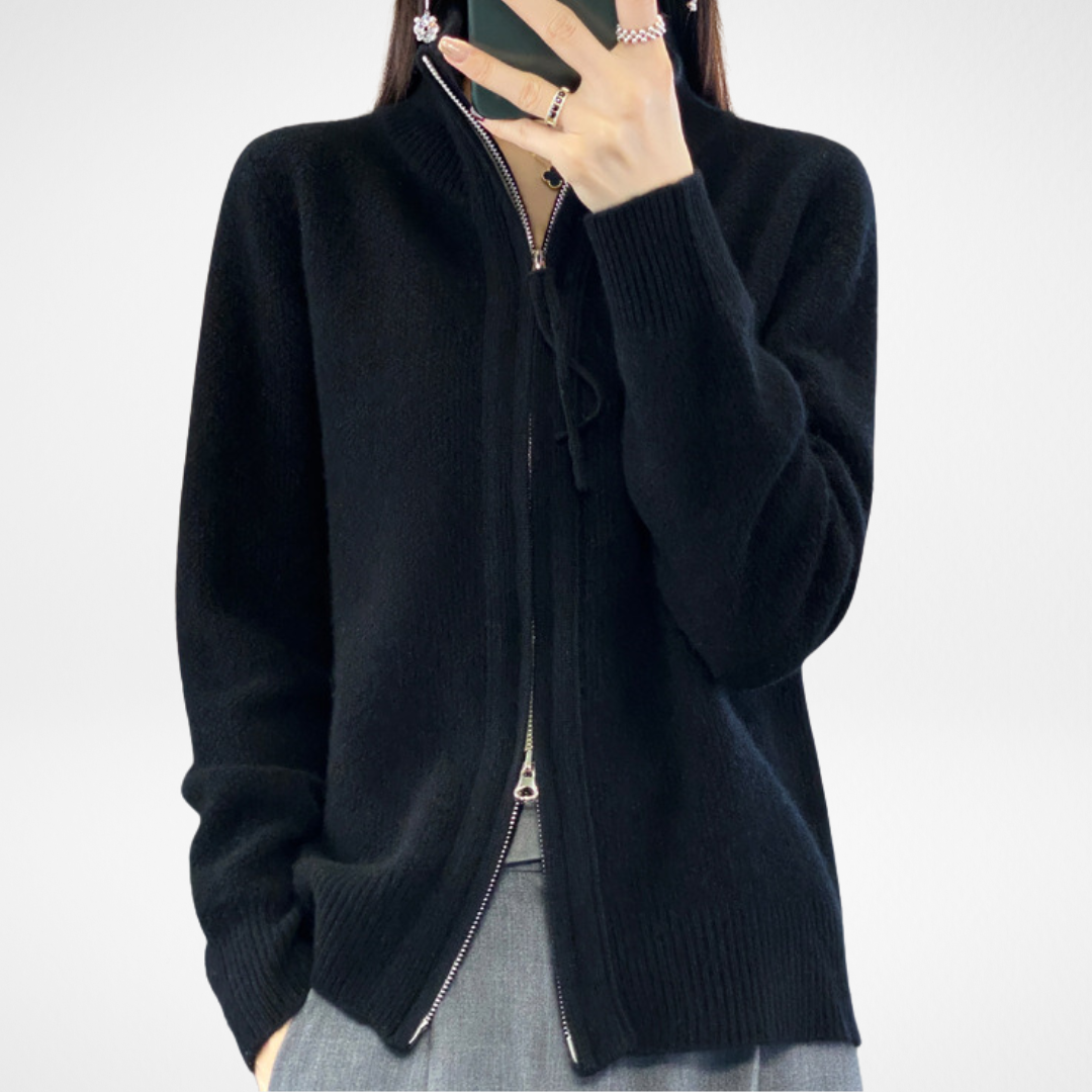 Lisa | Cashmere Zipper Vest