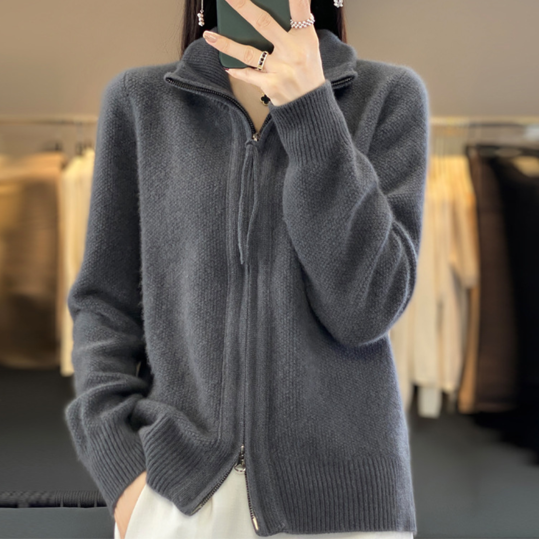 Lisa | Cashmere Zipper Vest