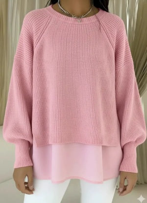 Adelyn | Layered Knit Sweater