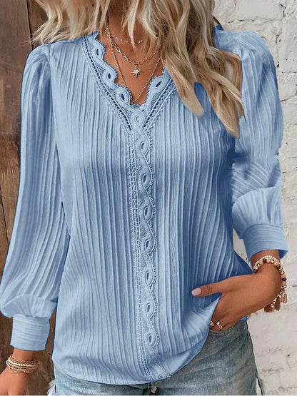 Emma | Blouse with Lace Details