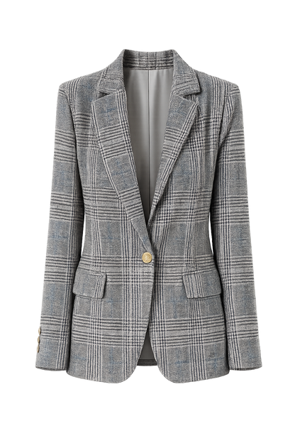 Milly™ Stylish checkered blazer