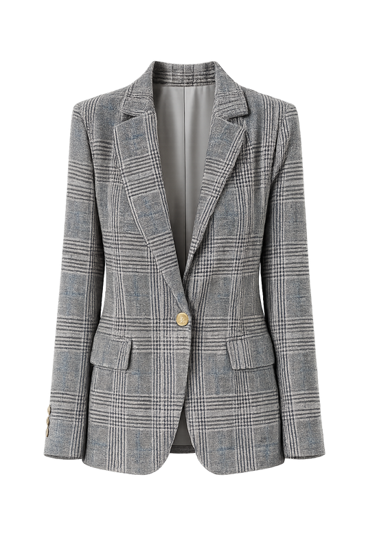 Milly™ Stylish checkered blazer