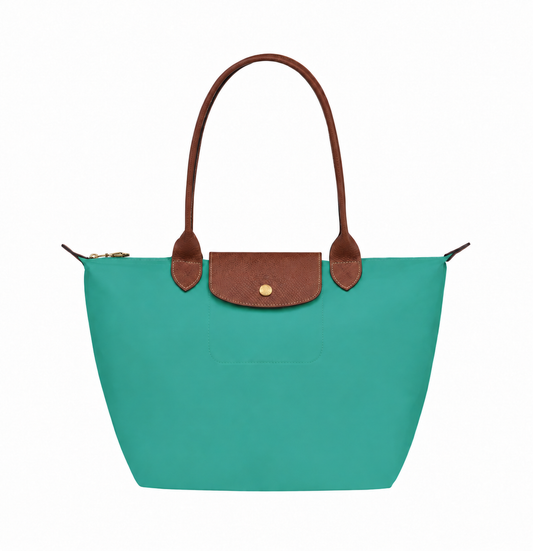 Élodie | Foldable Large Tote, Turquoise