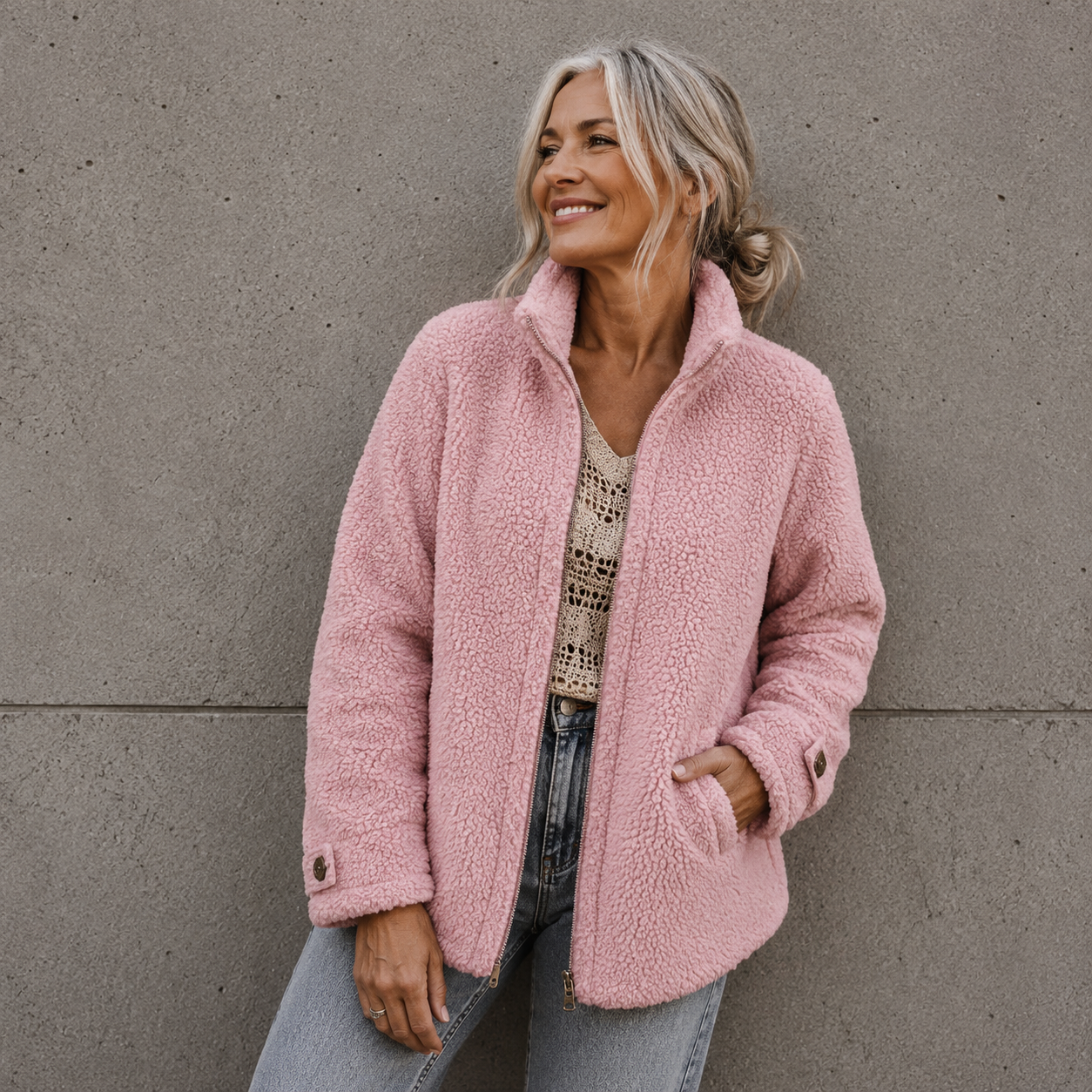 BONNIE | TEDDY FLEECE JACKET
