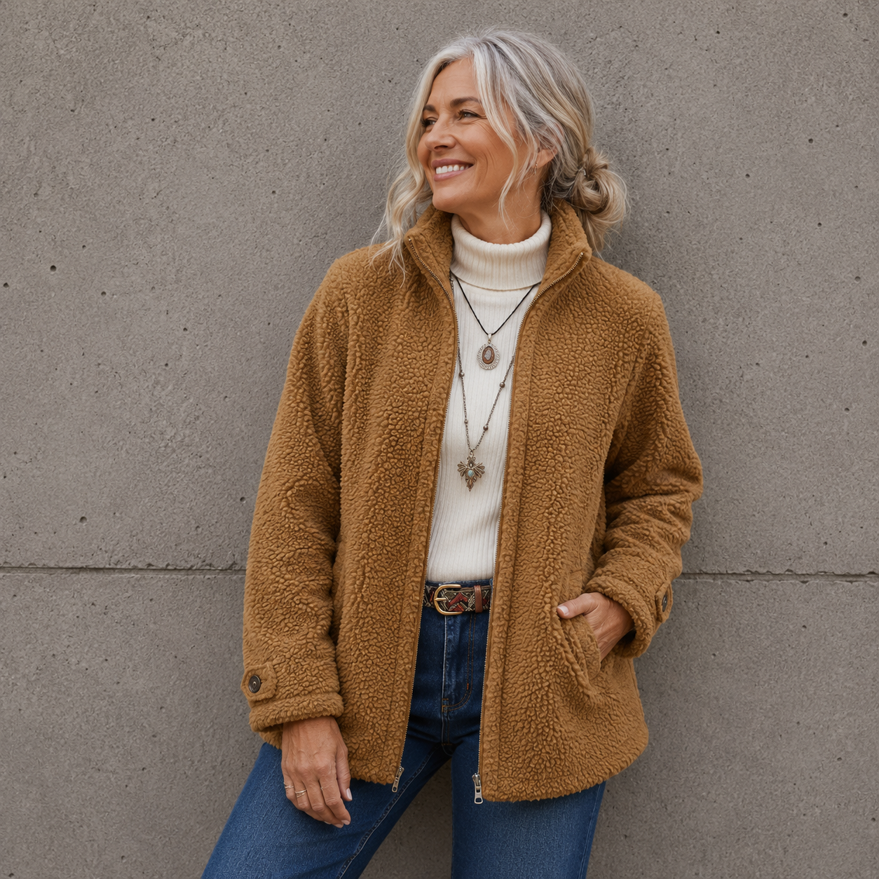 BONNIE | TEDDY FLEECE JACKET