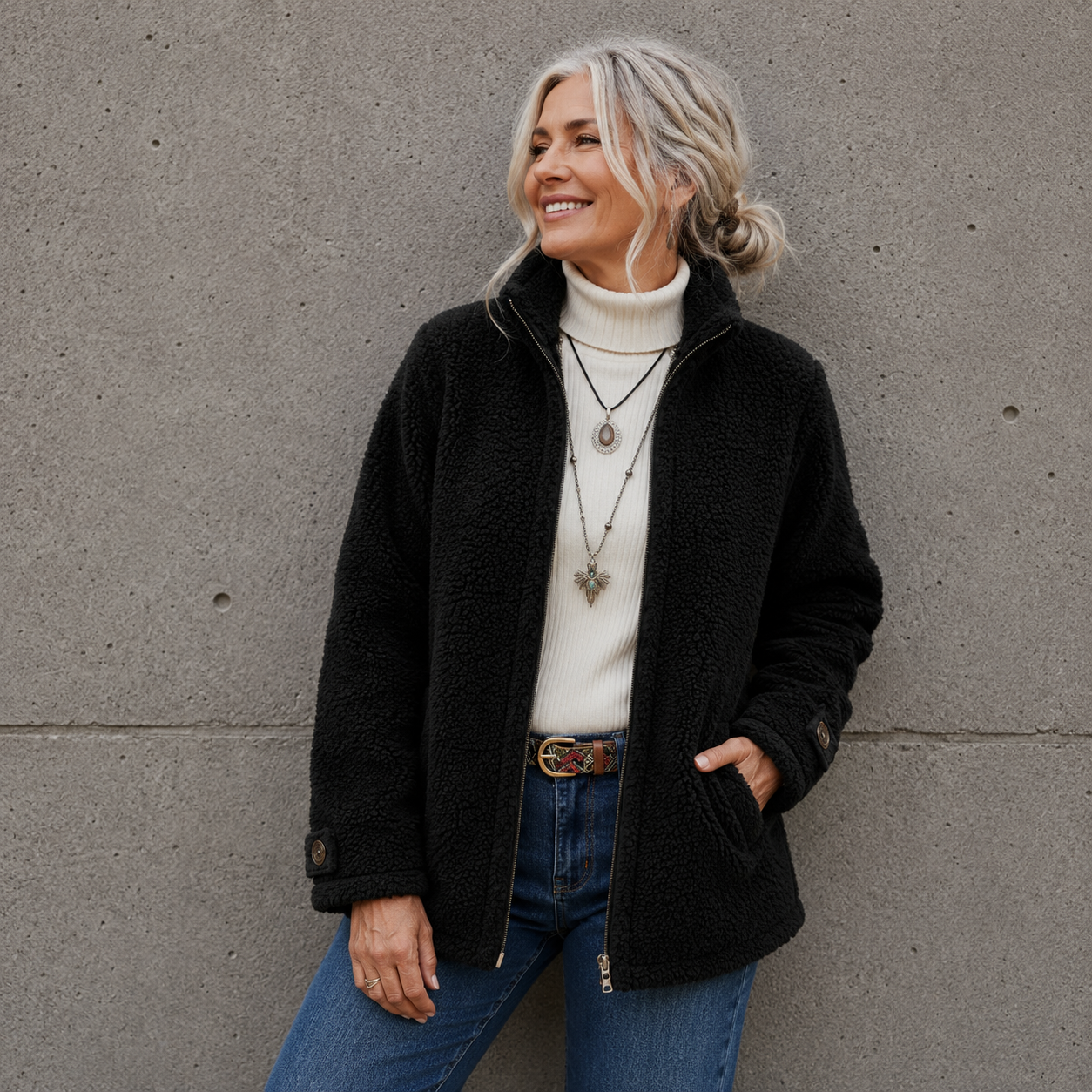 BONNIE | TEDDY FLEECE JACKET