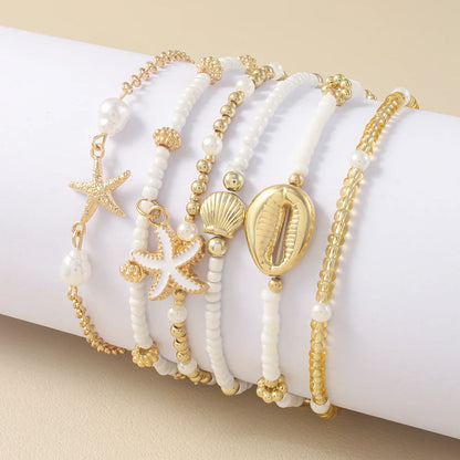 Bohemian Starfish Beach Bracelet Set
