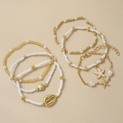 Bohemian Starfish Beach Bracelet Set