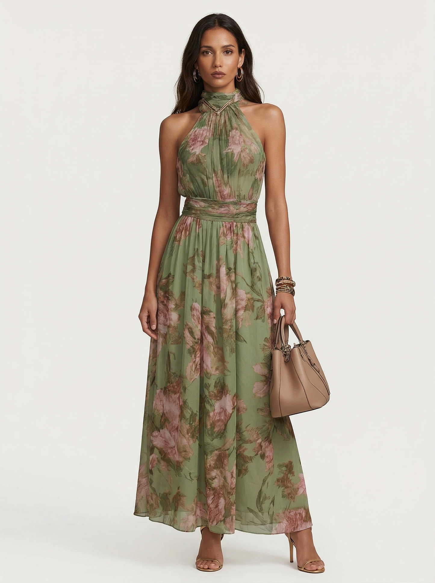 Vesper™ | Botanical Elegance Maxi Dress