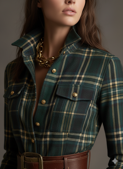 Evelyn | Classic Elegant Shirt Dress