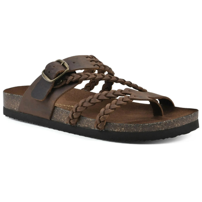 HAYLEIGH™ – Orthopaedic Braided Leather Sandal