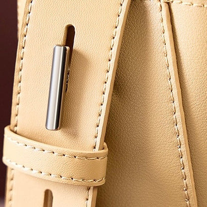 Genuine Leather Crossbody & Shoulder Oversized Bucket Bag