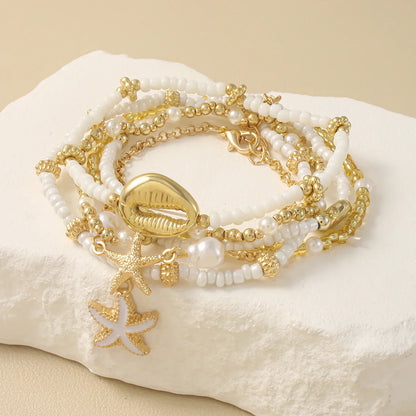 Bohemian Starfish Beach Bracelet Set