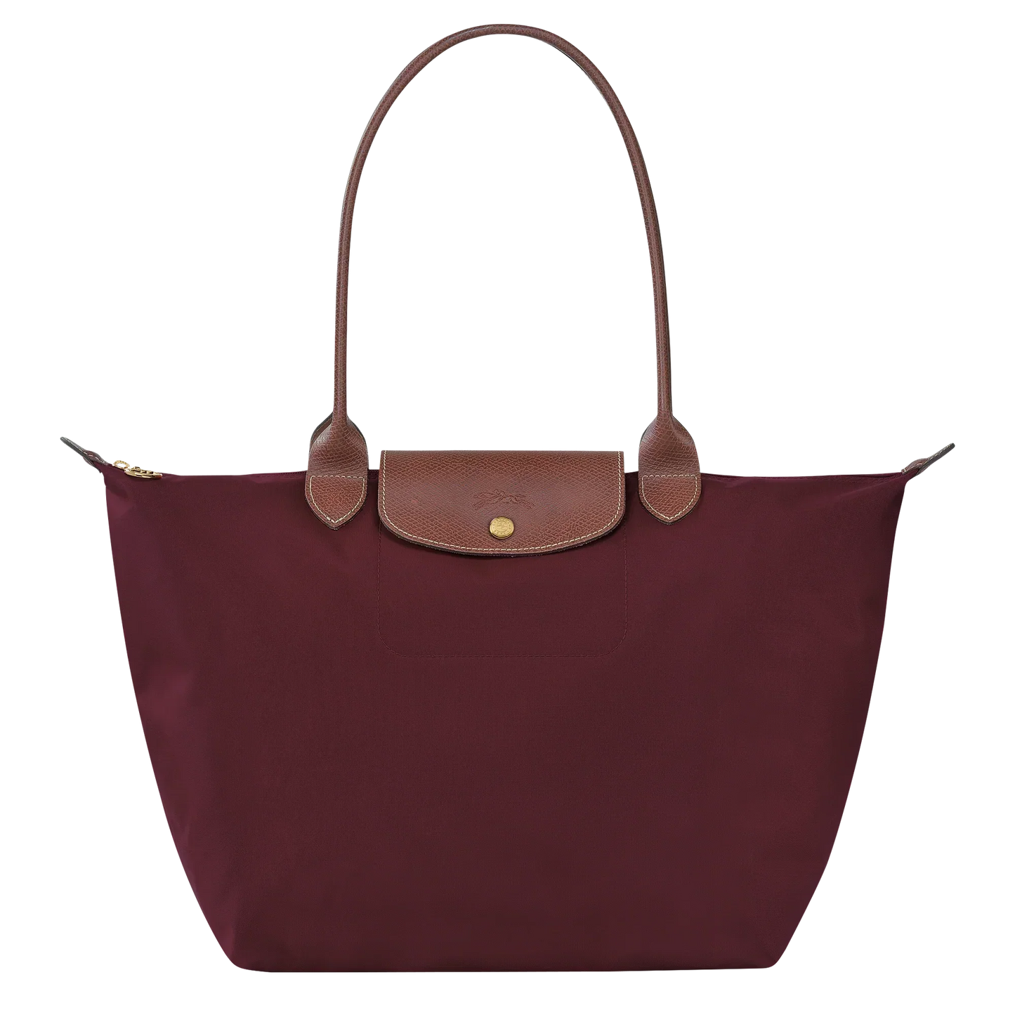 Le Pliage Tote Large, Burgundy