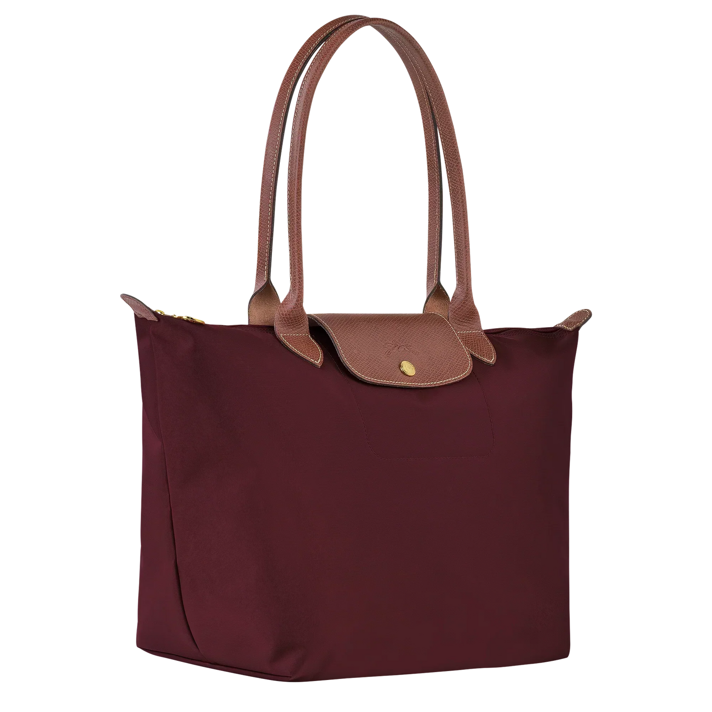 Le Pliage Tote Large, Burgundy