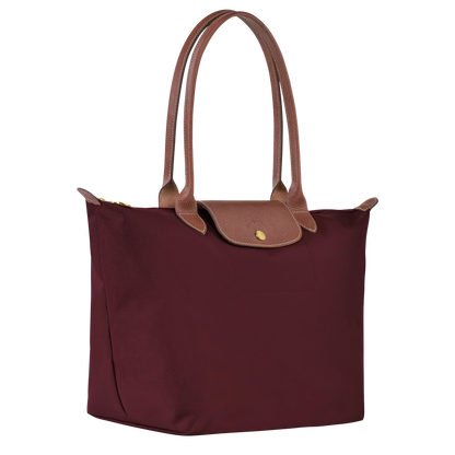 Le Pliage Tote Large, Burgundy
