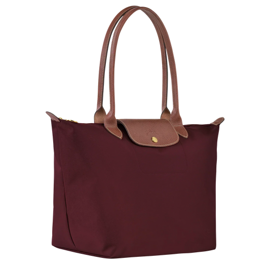 Le Pliage Tote Large, Burgundy