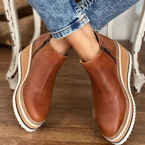Kamala™  Casual Wedge Ankle Boots