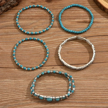 Maëlys | Refined turquoise multi-row bracelet