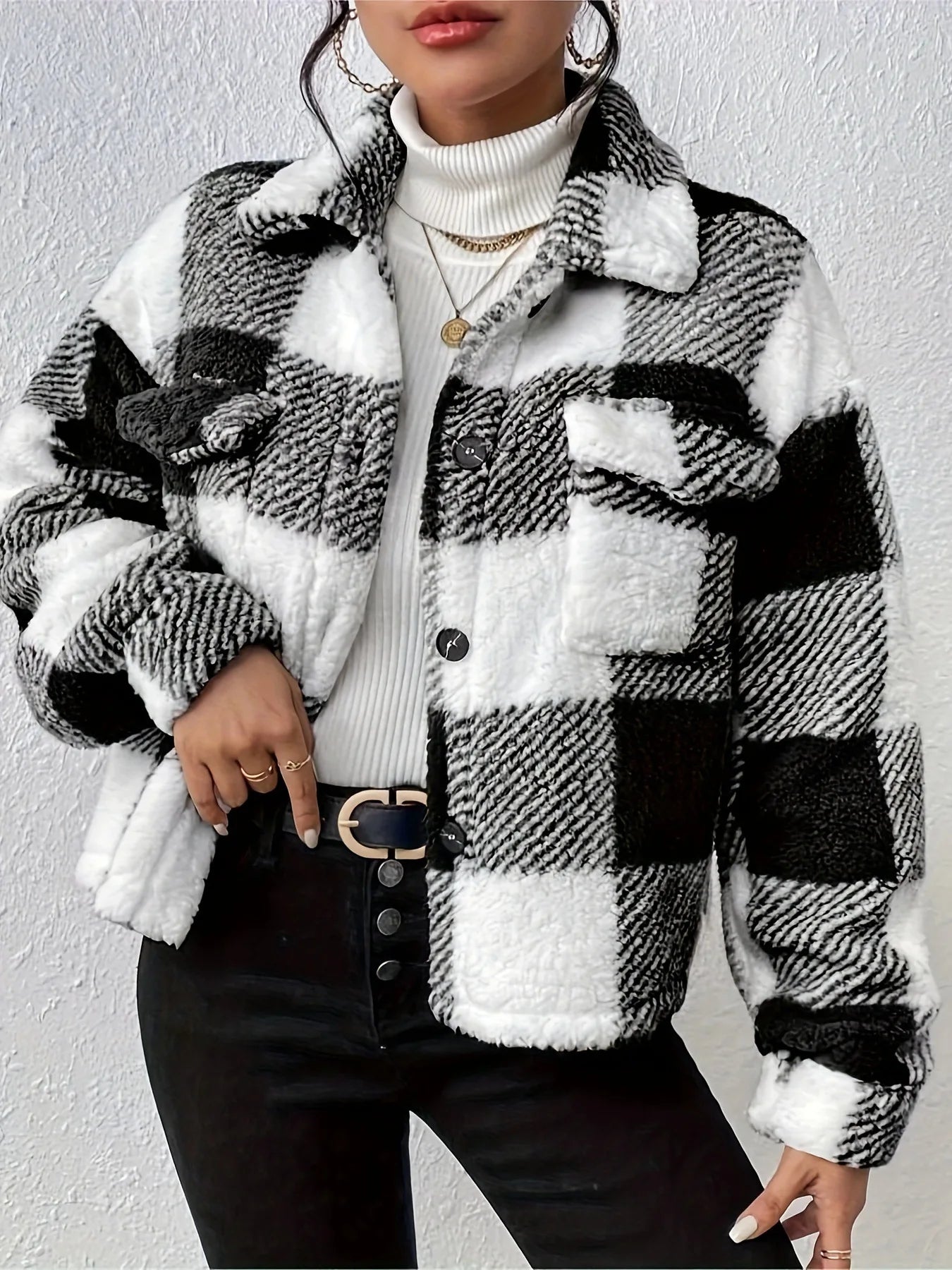 Cozy Plaided Jacket