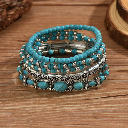 Maëlys | Refined turquoise multi-row bracelet
