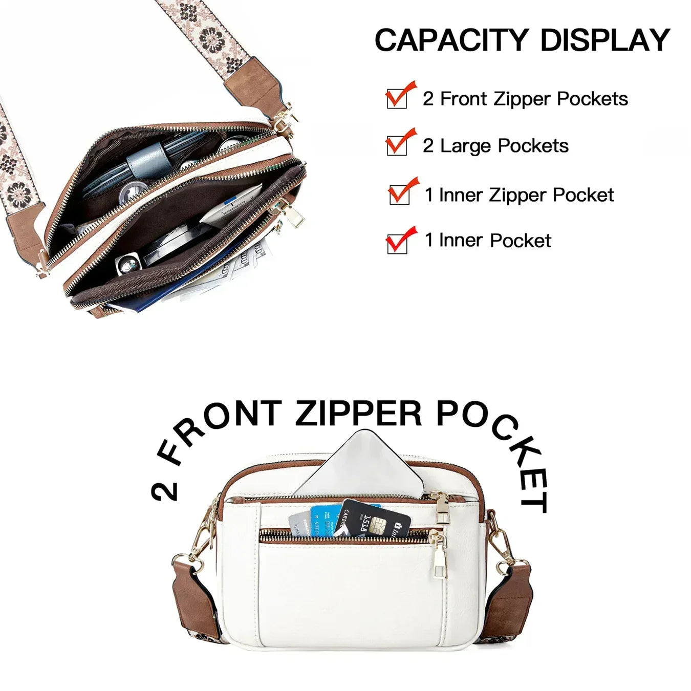 Edith | Refined Leather Shoulder Bag