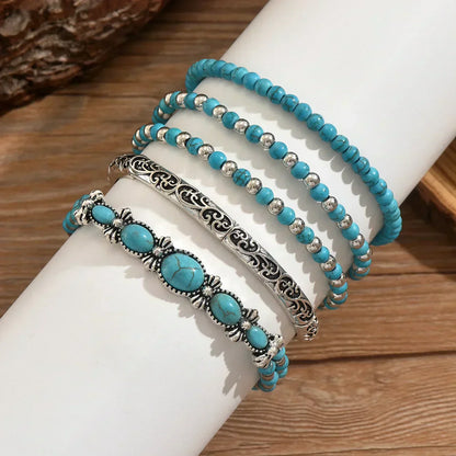 Maëlys | Refined turquoise multi-row bracelet
