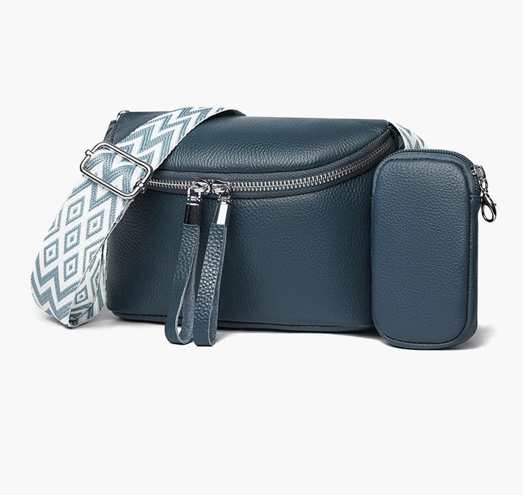 Nina | Refined Leather Shoulder Bag