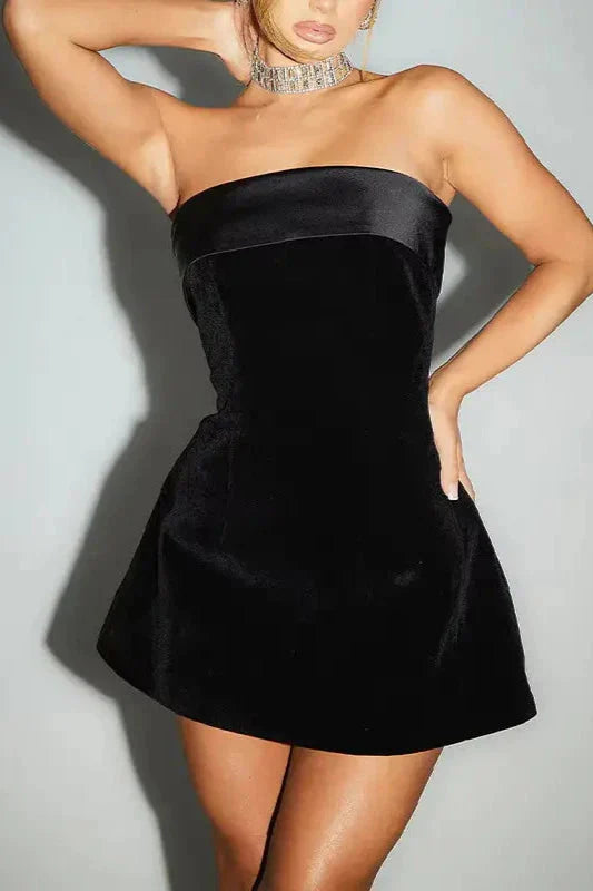 Grace I Velvet Mini Dress