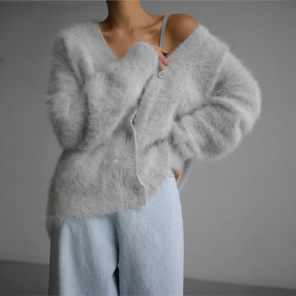 Eliza - Comfortable Fur Cardigan
